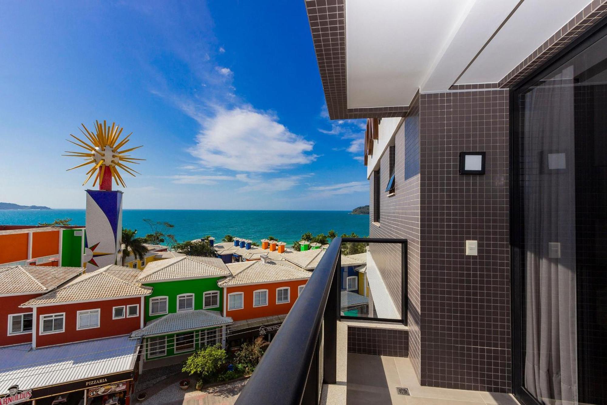 Aion Suites 302 - Lindo Apartamento Com Vista Para O Mar, A 60M Da Praia De Bombinhas, Com Piscina E Academia No Rooftop. Ngoại thất bức ảnh